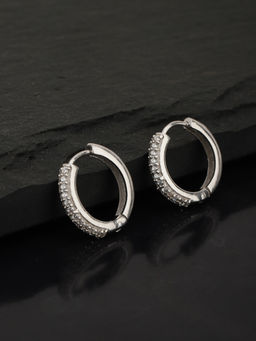 Carlton London - Silver Brass Earrings