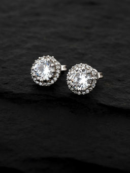 Carlton London - Silver Brass Earrings