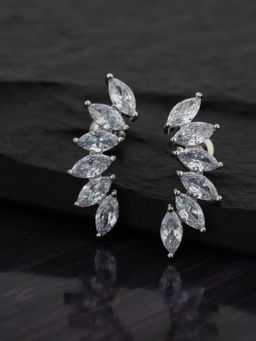 Carlton London - Silver Brass Earrings