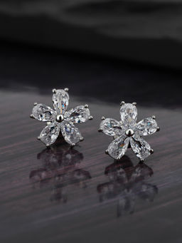 Carlton London - Silver Brass Earrings