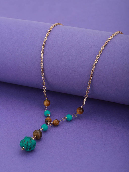 Carlton London Multi-Color Brass Necklace