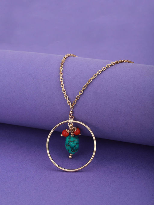 Carlton London Multi-Color Brass Necklace