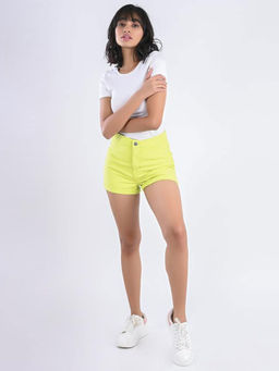 FREAKINS - Yellow Texture Shorts
