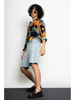 FREAKINS - Unisex Light Blue Bermuda Shorts