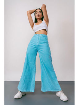 FREAKINS - Power Blue Flare Jeans