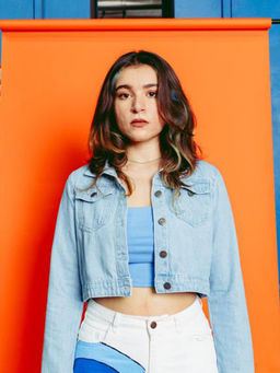FREAKINS - Light Blue Snazzy Denim Jacket