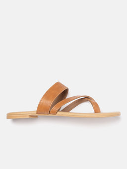 Twenty Dresses by Nykaa Fashion - Tan Cool Kinda Move Toe-Loop Flats