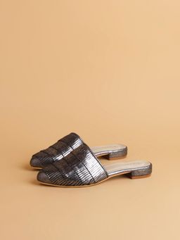 ERIDANI - Detailed Gunmetal Flakes Ballerina