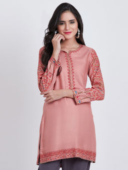 Biba - Pink Printed Kurta