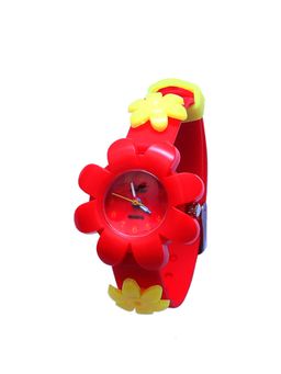 Spiky - Red Analogue Casual Watch Flower_Red_YLW