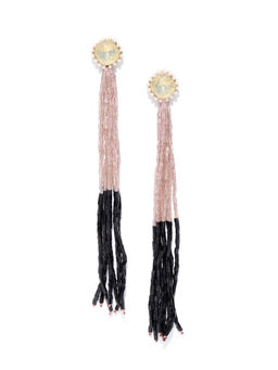 Jewels Galaxy - Handcrafted Tasseled Contemporary Drop Earrings
