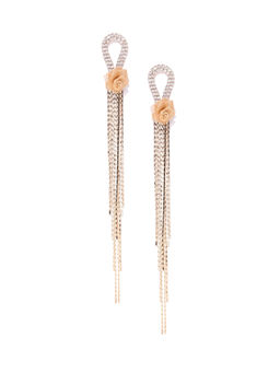 Jewels Galaxy - Gold Plated Handcrafted Contemporary Drop Earrings
