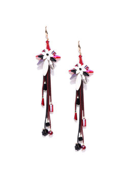 Jewels Galaxy - Multi-Color Handcrafted Contemporary Drop Earrings