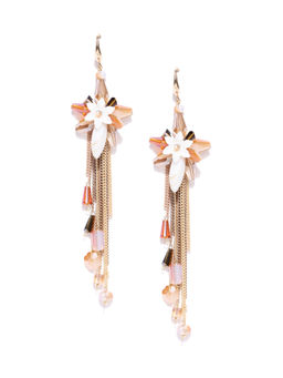 Jewels Galaxy - Multi-Color Handcrafted Contemporary Drop Earrings