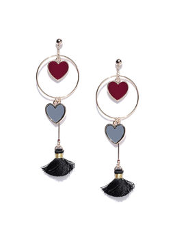 Jewels Galaxy - Multi-Color Contemporary Drop Earrings