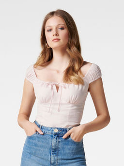 Forever New - Amanda Linen Babydoll Top