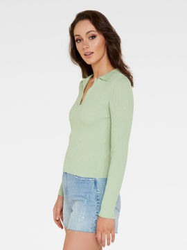 Solange rib polo knit jumper Clearance