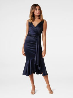 Forever New - Gracelyn Satin Wrap Midi Dress