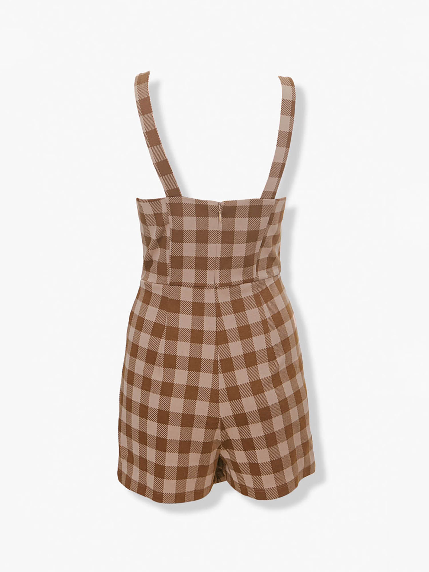 Forever 21 Multi-Color Plaid Jumpsuit 