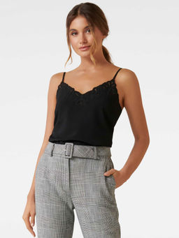 Forever New - Rose Embroidered Cutwork Cami