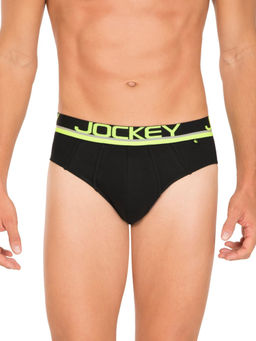 Jockey - Black & Assorted Neon Color Garters Bold Brief