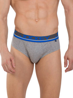 Jockey - Grey Melange & Assorted Neon Color Garters Bold Brief