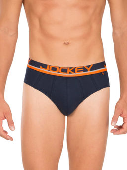 Jockey - Navy & Assorted Neon Color Garters Bold Brief