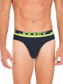 Jockey - Navy & Assorted Neon Color Garters Modern Brief
