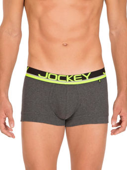 Jockey - Charcoal Melange & Assorted Neon Color Garters Modern Trunk