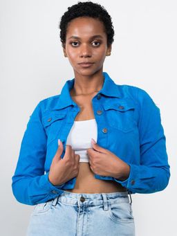FREAKINS - Belted Jacket In Blue
