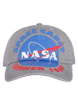 Free Authority - Nasa Featured Grey Cap For Men