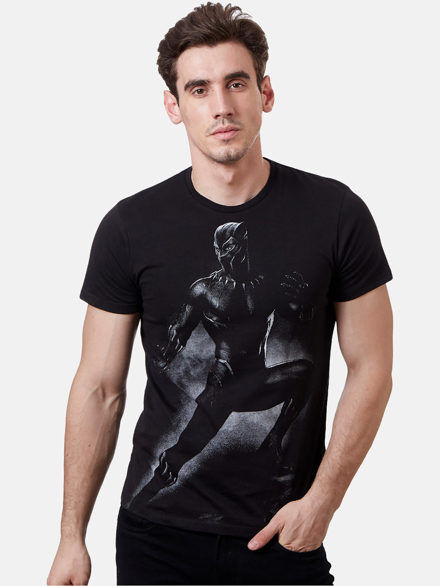 Black Panther Printed T-Shirt 