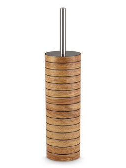 Freelance - Miami Polystyrene Toilet Brush & Holder Bathroom Cleaner Light Wood