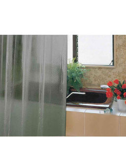 Freelance - Bubble Bath Shower Bathroom Curtain With 12 Hooks Smoke Product Of Meiwa Japan