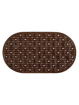 Freelance - Pvc Shower Mat Bathroom Bath Tub Non Slip Grip Bathmat Brown (69 X 39 Cm)