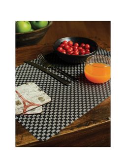 Freelance - PVC Basketweave Table Mats, Kitchen & Dining Placemats, Set of 6 pcs, 30 x 45 cm