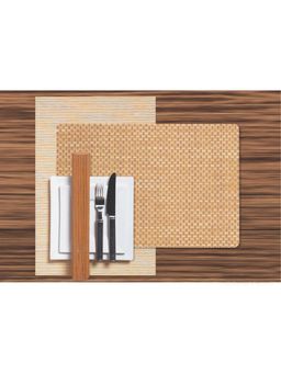 Freelance - PVC Basketweave Table Mats, Kitchen & Dining Placemats, Set of 6 pcs, 30 x 45 cm