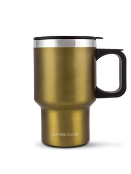 Freelance - Stainless Steel Flask, Mug, Water Beverage Cup, Car Tumbler 400 ml, Gold