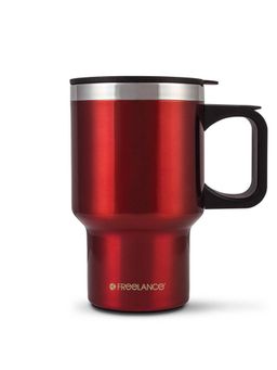 Freelance - Stainless Steel Flask, Mug, Water Beverage Cup, Car Tumbler 400 ml, Red