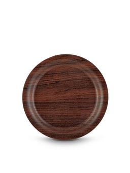 Freelance - Nature Kitchen & Dining Table Tea Glass Coasters, 10 cm, Set of 6, Mahogany
