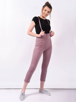FREAKINS - Wine Slim Fit Denim Dungaree