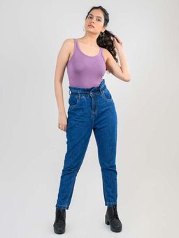 FREAKINS - Paper Bag Mom Fit Jeans