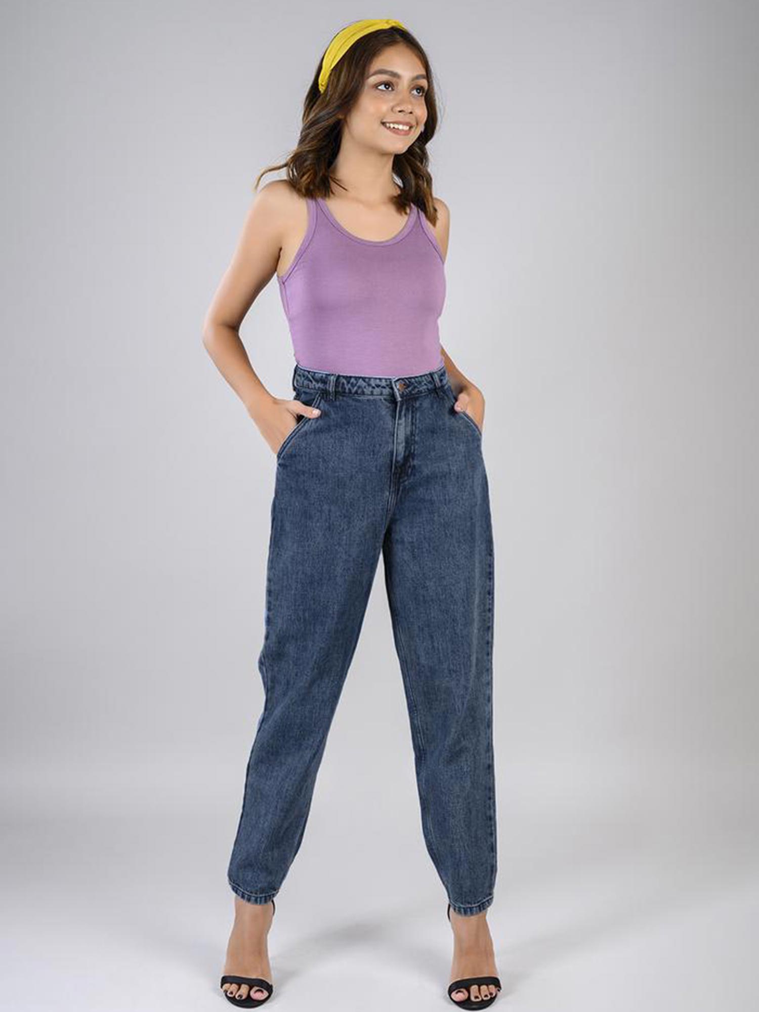 Buy FREAKINS Dark Blue Slouchy Denim 
