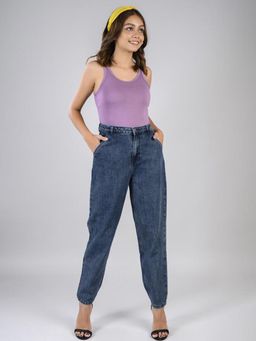 FREAKINS - Dark Blue Slouchy Denim