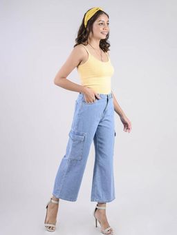 FREAKINS - Light Blue Cargo Utility Pants