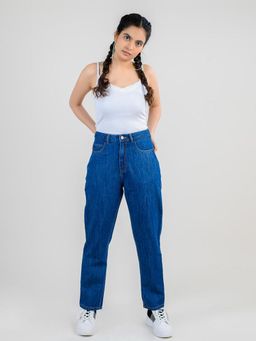 FREAKINS - Mom Fit High Waist Jeans