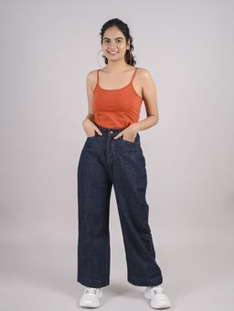 FREAKINS - Dark Indigo Straight Fit Jeans