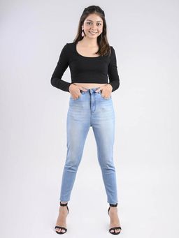 FREAKINS - Light Blue Vintage Skinny Jeans