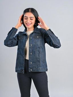 FREAKINS - Basic Trucker Jacket In Midnight In Blue