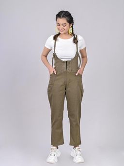 FREAKINS - Olive Slim Fit Dungaree